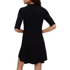 Promo 🔥 Maje Rimosala Fitted Ribbed 👗 Dress Black 👍 -Women's dress Shop unnamed file 10