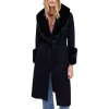 Hot Sale 🔥 Maje Galaxyra Faux Fur Trim Fuzzy 🧥 Coat Navy 😍 -Women's dress Shop unnamed file 105