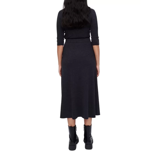 Wholesale βοΈ Maje Jupitto Ribbed Side Lace Midi π Skirt Grey βοΈ 4 Wholesale βοΈ Maje Jupitto Ribbed Side Lace Midi π Skirt Grey βοΈ - Image 2