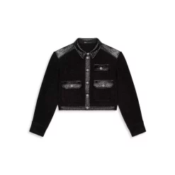 Best Pirce ⌛ Maje Vinili Cropped Jacket Black 🔥 -Women's dress Shop unnamed file 123