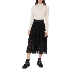 Best reviews of 🧨 Maje Josepha Tiered Tulle 👗 Skirt Black 🎁