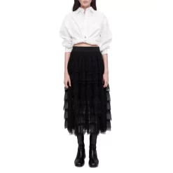 Best reviews of 🧨 Maje Josepha Tiered Tulle 👗 Skirt Black 🎁 -Women's dress Shop unnamed file 134