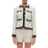 Best deal 😍 Maje Vitalo Tweed Jacket Ecru Black ⭐ -Women's dress Shop unnamed file 136