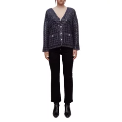 Best Pirce ⌛ Maje Monaly Sequined Cardigan Gray 🔥 -Women's dress Shop unnamed file 144