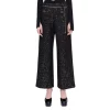Coupon 🛒 Maje Pirosele Wide Leg Pants Black 🌟