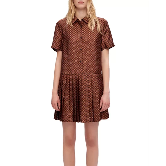 Outlet π Maje Rablic Pleated π Shirt π Dress Mini Clover π 3 Outlet π Maje Rablic Pleated π Shirt π Dress Mini Clover π