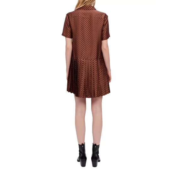 Outlet π Maje Rablic Pleated π Shirt π Dress Mini Clover π 4 Outlet π Maje Rablic Pleated π Shirt π Dress Mini Clover π - Image 2