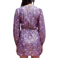 Buy 🔔 Maje Roletex Floral Cutout 👗 Dress Purple 🌟 -Women's dress Shop unnamed file 166
