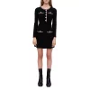 Coupon 😀 Maje Robellow Contrast Trim 👗 Dress Black 😉 -Women's dress Shop unnamed file 2