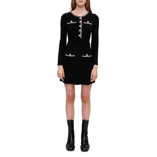 Coupon π Maje Robellow Contrast Trim π Dress Black π 2 Coupon π Maje Robellow Contrast Trim π Dress Black π