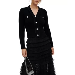 Outlet 🔔 Maje Mimosala Sweater Black 🥰 -Women's dress Shop unnamed file 213