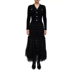 Outlet 🔔 Maje Mimosala Sweater Black 🥰 -Women's dress Shop unnamed file 214