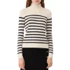 Discount 👍 Maje Montsi Striped Cashmere Sweater Black/white ⭐ -Women's dress Shop unnamed file 227