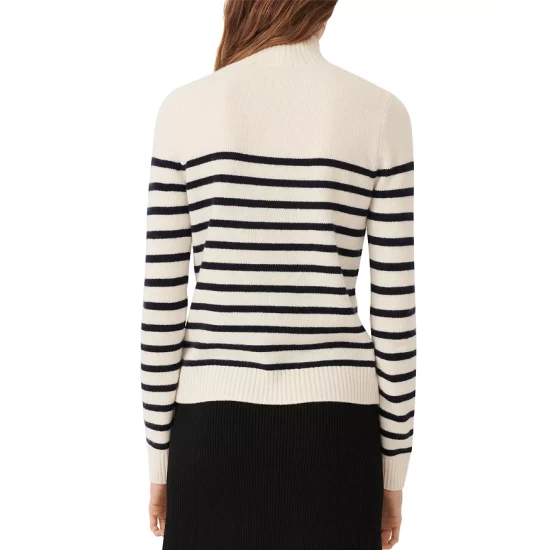 Discount π Maje Montsi Striped Cashmere Sweater Black/white β 4 Discount π Maje Montsi Striped Cashmere Sweater Black/white β - Image 2