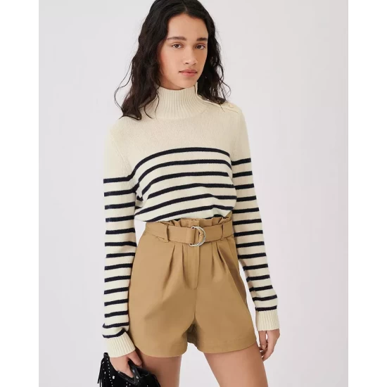 Discount π Maje Montsi Striped Cashmere Sweater Black/white β 6 Discount π Maje Montsi Striped Cashmere Sweater Black/white β - Image 4