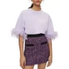 New 😍 Maje Jifeld Tweed 👗 Skirt Purple 🥰 -Women's dress Shop unnamed file 232