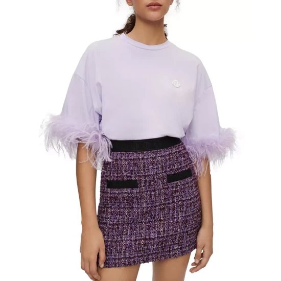 New π Maje Jifeld Tweed π Skirt Purple π₯° 3 New π Maje Jifeld Tweed π Skirt Purple π₯°