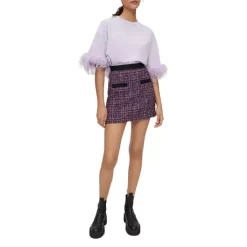 New π Maje Jifeld Tweed π Skirt Purple π₯° 7 New π Maje Jifeld Tweed π Skirt Purple π₯° -Women's dress Shop unnamed file 233