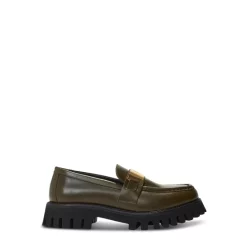 Flash Sale 🎁 Maje 👩 Women's Platform Lug Sole Loafers Khaki ✔️