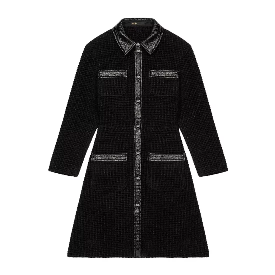 Hot Sale β Maje Rinili Contrast Trim π Dress Black π 7 Hot Sale β Maje Rinili Contrast Trim π Dress Black π - Image 5