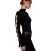 Outlet 🛒 Maje Modo Sleeve Cutout Sweater Black ✨ -Women's dress Shop unnamed file 264