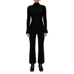 Outlet 🛒 Maje Modo Sleeve Cutout Sweater Black ✨ -Women's dress Shop unnamed file 266