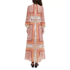 Outlet 😀 Maje Roquillage Scarf Print Maxi 👗 Dress Foulard Co ❤️ -Women's dress Shop unnamed file 281