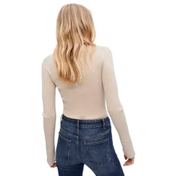 Cheapest 😀 Maje Mylene Turtleneck Sweater Beige ⭐ -Women's dress Shop unnamed file 290