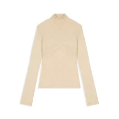Cheapest 😀 Maje Mylene Turtleneck Sweater Beige ⭐ -Women's dress Shop unnamed file 293