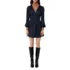 Promo 🛒 Maje Riane Satin Mini 👗 Dress Navy 🔔 -Women's dress Shop unnamed file 294