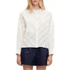 Top 10 😍 Maje Ceani Cotton Lace Blouse White 👏 -Women's dress Shop unnamed file 297