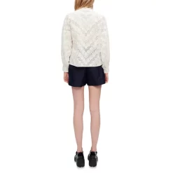 Top 10 😍 Maje Ceani Cotton Lace Blouse White 👏 -Women's dress Shop unnamed file 299