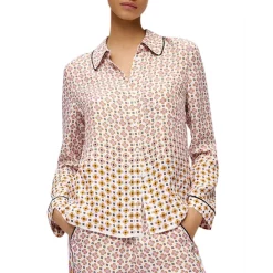 Budget π― Maje Cimea Printed Blouse Tiles Ecru π