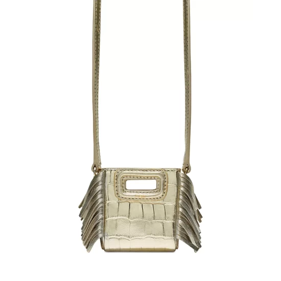Flash Sale π Maje Case Mini Embossed Metallic Leather Crossbody Gold π 3 Flash Sale π Maje Case Mini Embossed Metallic Leather Crossbody Gold π