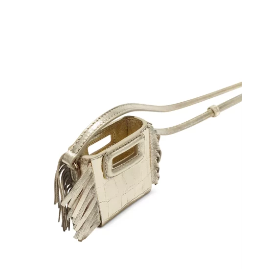 Flash Sale π Maje Case Mini Embossed Metallic Leather Crossbody Gold π 4 Flash Sale π Maje Case Mini Embossed Metallic Leather Crossbody Gold π - Image 2