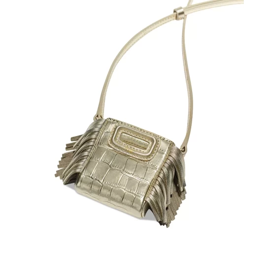 Flash Sale π Maje Case Mini Embossed Metallic Leather Crossbody Gold π 5 Flash Sale π Maje Case Mini Embossed Metallic Leather Crossbody Gold π - Image 3