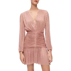 Cheapest π Maje Rosina LamΓ© Ruched π Dress Pink β¨