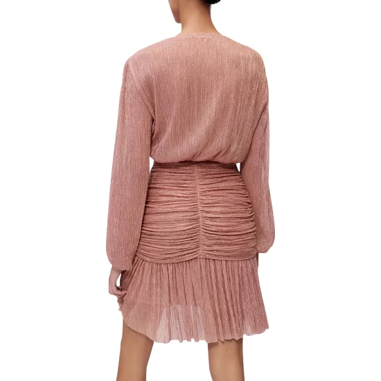 Cheapest π Maje Rosina LamΓ© Ruched π Dress Pink β¨ 4 Cheapest π Maje Rosina LamΓ© Ruched π Dress Pink β¨ - Image 2