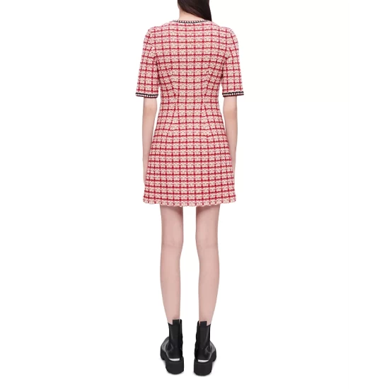 Wholesale π Maje Retalo Tweed Shift π Dress Red π 4 Wholesale π Maje Retalo Tweed Shift π Dress Red π - Image 2