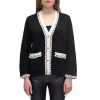 Hot Sale 🤩 Maje Moostier Braided Cardigan Black 💯 -Women's dress Shop unnamed file 337