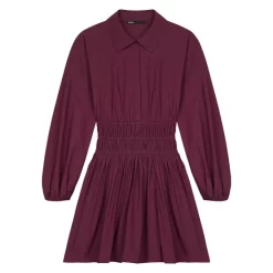 Top 10 ⭐ Maje Rianor Smocked Waist 👗 Dress Purple 👍 -Women's dress Shop unnamed file 347