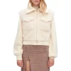 Brand new 🔔 Maje Belio Furry Ecru Jacket 🎉 -Women's dress Shop unnamed file 359