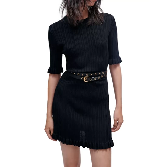 Cheap π₯° Maje Rochasse Ribbed Mini π Dress Green β¨ 7 Cheap π₯° Maje Rochasse Ribbed Mini π Dress Green β¨ - Image 5