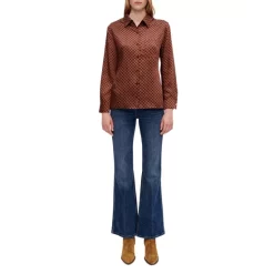 Buy 👏 Maje Caslo Printed Top Mini Clove 🧨 -Women's dress Shop unnamed file 367