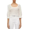 Cheap 🥰 Maje Marcia Open Knit Sweater White 👏 -Women's dress Shop unnamed file 371