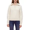 Cheapest 🎁 Maje Mogador Quarter Zip Sweater Ecru 🔥 -Women's dress Shop unnamed file 376