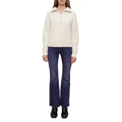 Cheapest 🎁 Maje Mogador Quarter Zip Sweater Ecru 🔥 -Women's dress Shop unnamed file 377