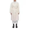 Promo 👏 Maje Gwendal Belted Wool Blend 🧥 Coat Ecru ✔️ -Women's dress Shop unnamed file 406