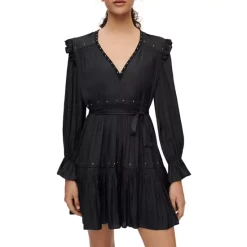 Best reviews of 🛒 Maje Rinode Studded Flowy 👗 Dress Black 🤩