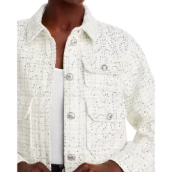 Buy π Maje Sequined Check Jacket - 150th Anniversary Exclusive White π 12 Buy π Maje Sequined Check Jacket - 150th Anniversary Exclusive White π -Women's dress Shop unnamed file 43